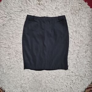 Vintage BCBGMAXAZRIA Skirt Black Pencil Size 8 Y2K Classic Chic Minimalist ✨️💫